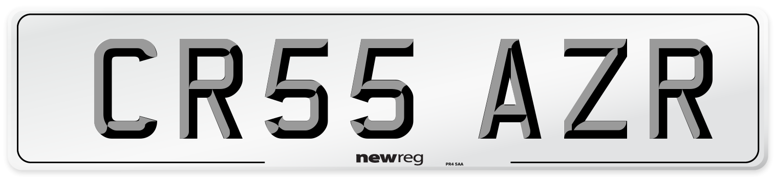 CR55 AZR Number Plate from New Reg
